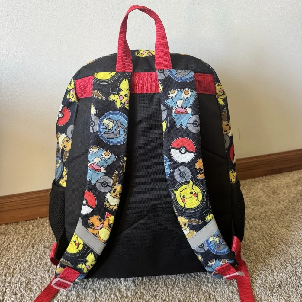 Bioworld Pokemon Backpack Featuring Pikachu Eevee Charmander Munchlax